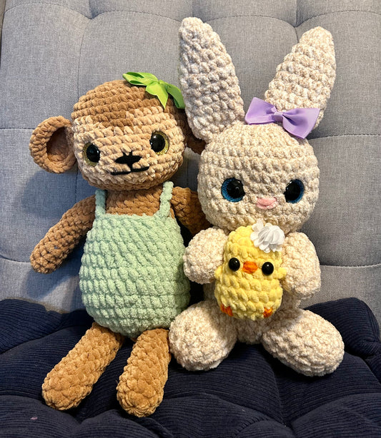 Crochet Rabbit with Chick