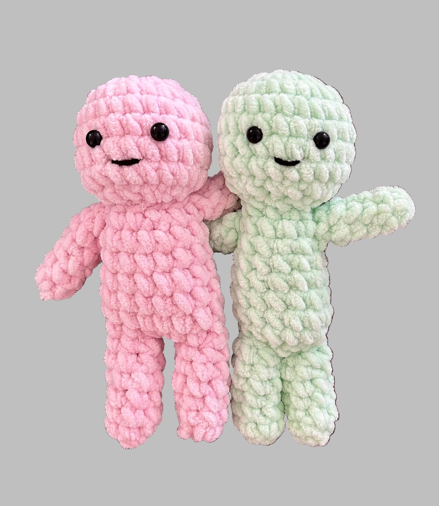 Couple of Smiski Inspired Plushie Dolls