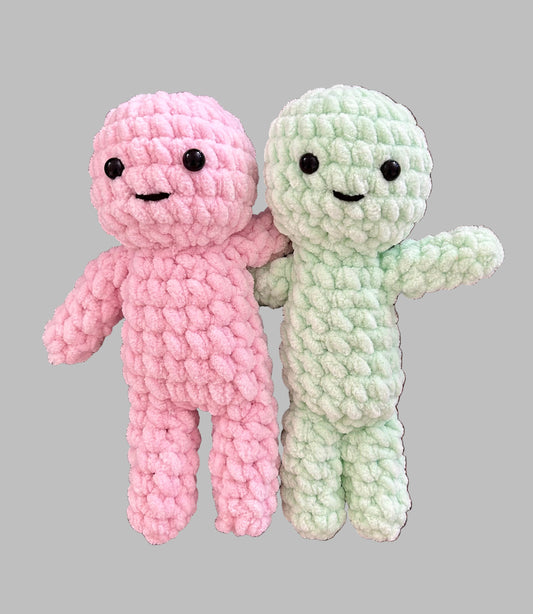 Couple of Smiski Inspired Plushie Dolls